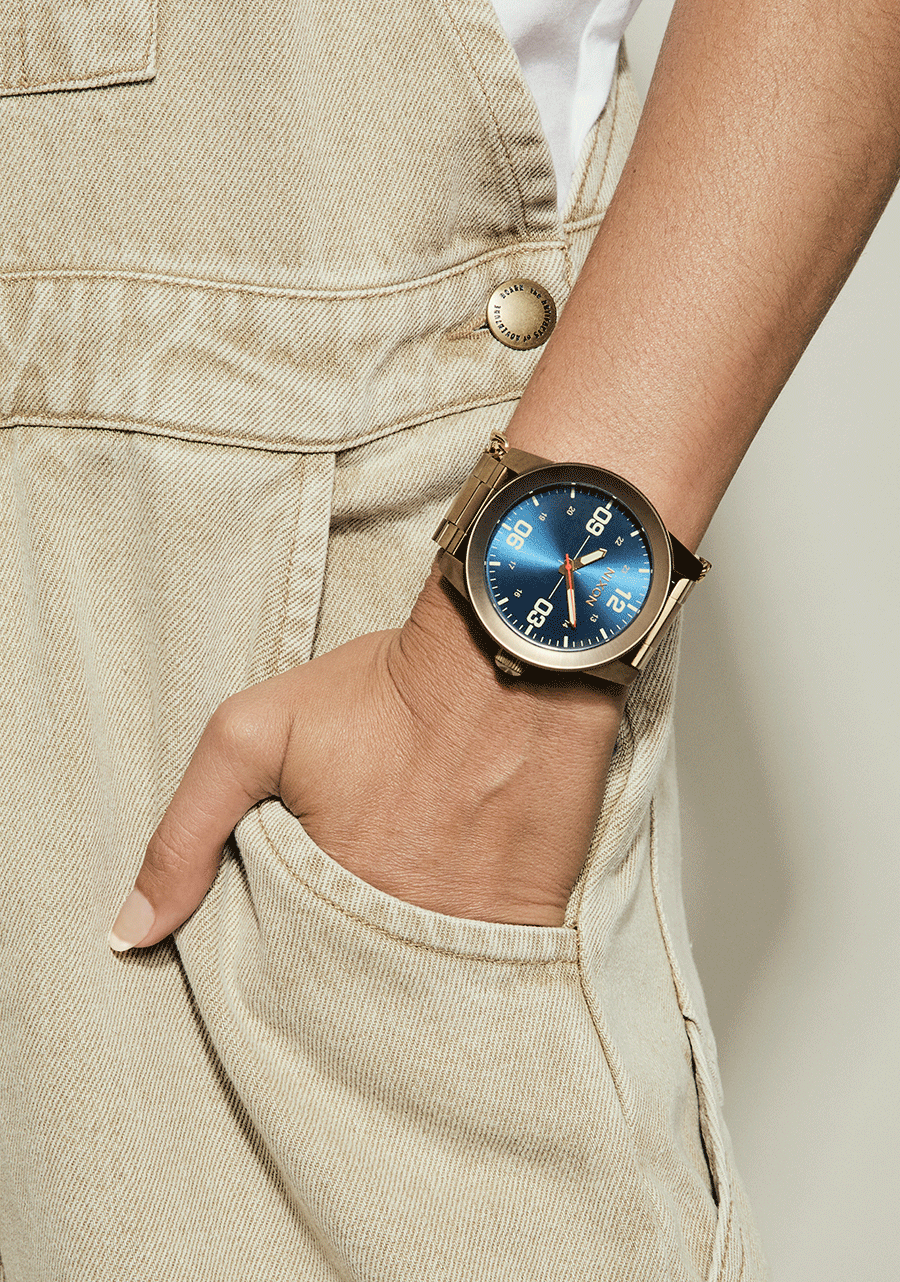 Corporal Stainless Steel - Desert Gold / Arles Blue View 10