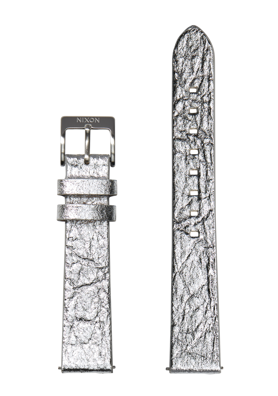 16mm Pineapple Leather Band - Silber-Folie View 1