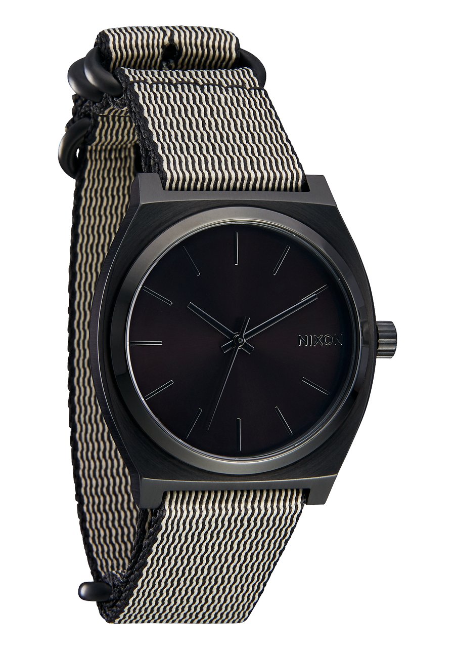 20mm Nylon #TIDE One Piece Band - Khaki / Schwarz View 4