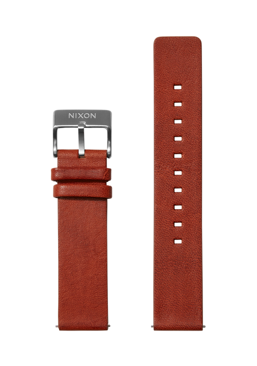 23 mm Armband aus pflanzlich gegerbtem Leder – Cognac