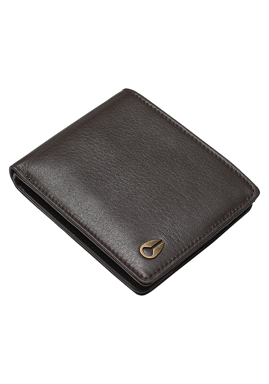 Pass Leder Portemonnaie - Braun View 1