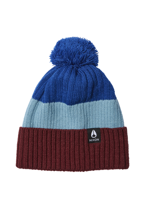Schrader Bommelmütze - Dunkelkirsche / Blau