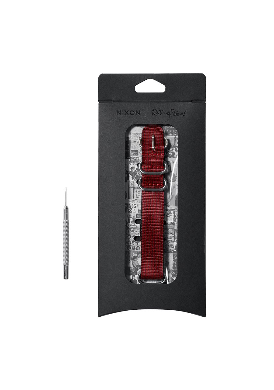 Rolling Stones 20mm Recycled One Piece Band - Rot View 3