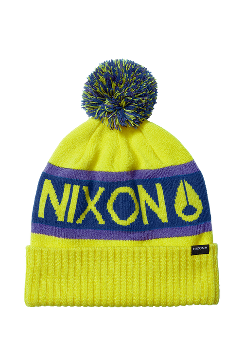 Teamster Beanie II - Zitronengelb / Lila