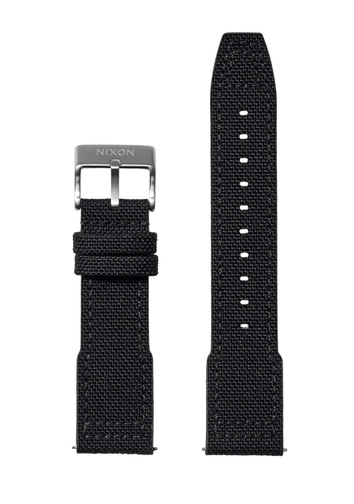 23 mm Cordura-Canvas-Armband – Schwarz