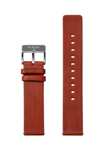 20 mm Armband aus pflanzlich gegerbtem Leder – Cognac