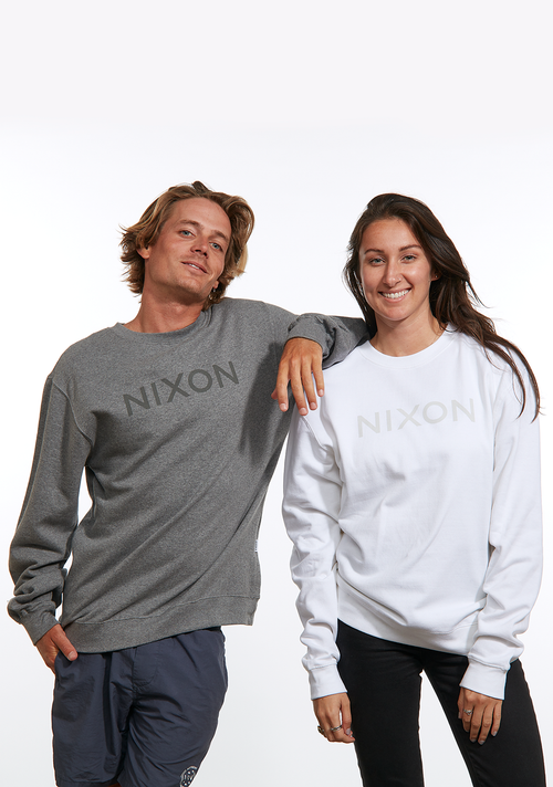 Wordmark Sweatshirt - Heidekraut Dunkelgrau