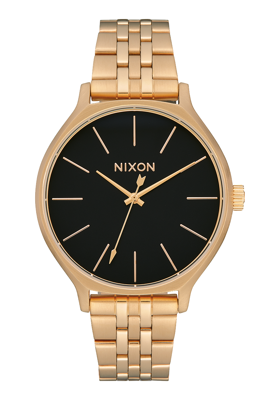 Gold Nixon Clique Watch