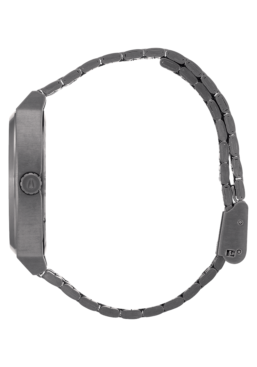 Time Teller - Gunmetal / Deep Burgundy View 2