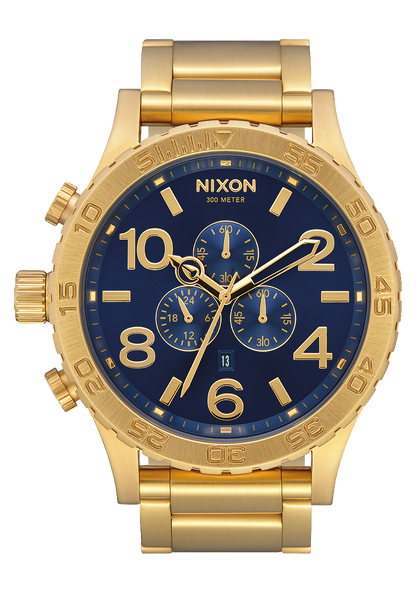 51-30 Chrono - Gold / Blauer Sonnenstrahl / Gold View 1