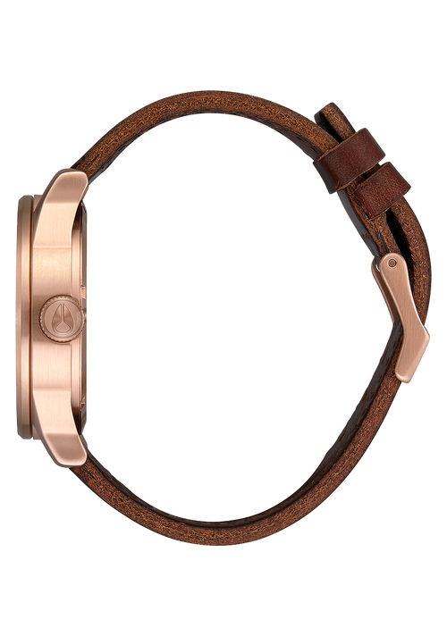 Sentry Leather - Rose Gold / Navy / Brown