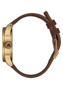 Sentry Leather - Polished Gold / Navy Sunray View 2