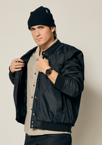 Porter Leather - Gunmetal / Charcoal / Taupe View 7