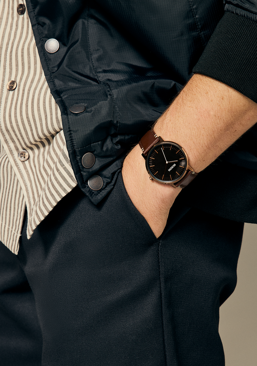 Porter Leather - Gunmetal / Charcoal / Taupe View 9