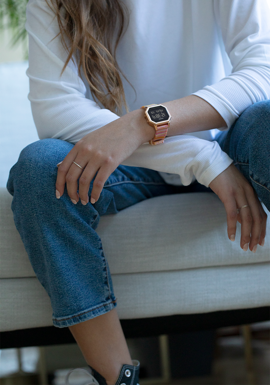 Siren Stainless Steel - Roségold / Rosa Marmor