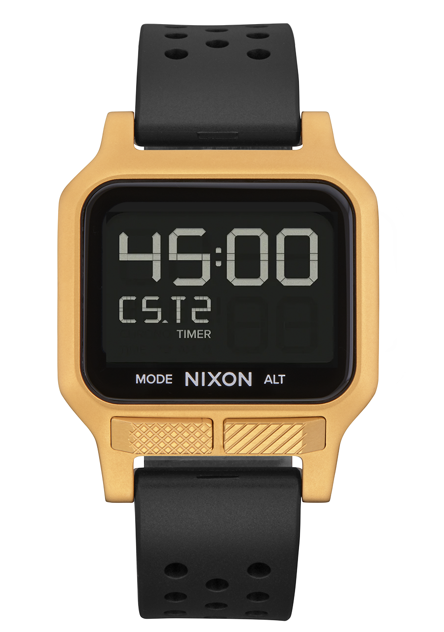 Watch Goldene Uhr Digital Heat Watch Gold Schwarz Digital – Nixon EU