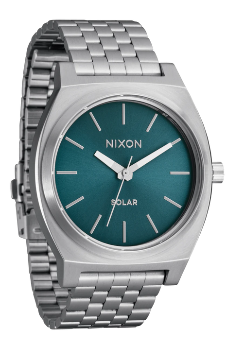 Silver Nixon Time Teller Solar