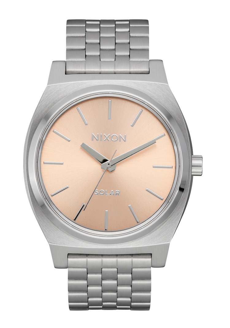 Time Teller Solar - Silber / Lachs