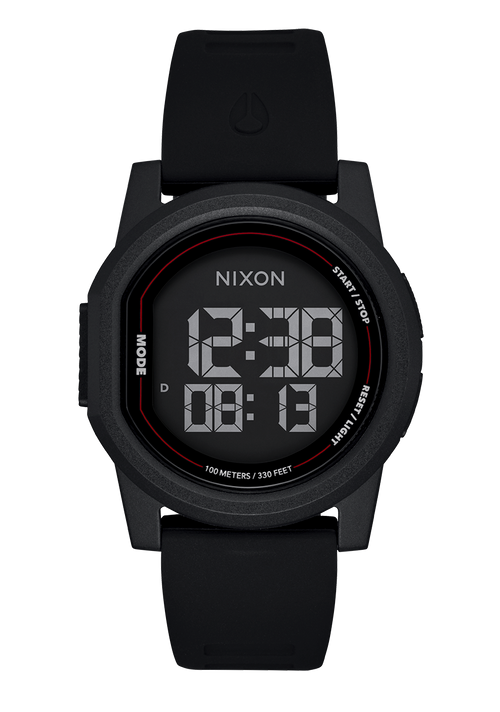 All black digital watch on sale