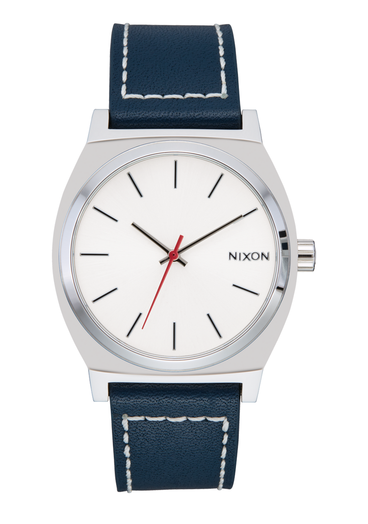 Time Teller Leather - Silber / Wolke / Indigo