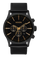 Sentry Chrono Leather - Mattschwarz / Gold / Schwarz