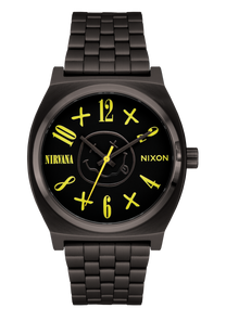 Nirvana Time Teller - Black Nirvana Smiley Face View 1