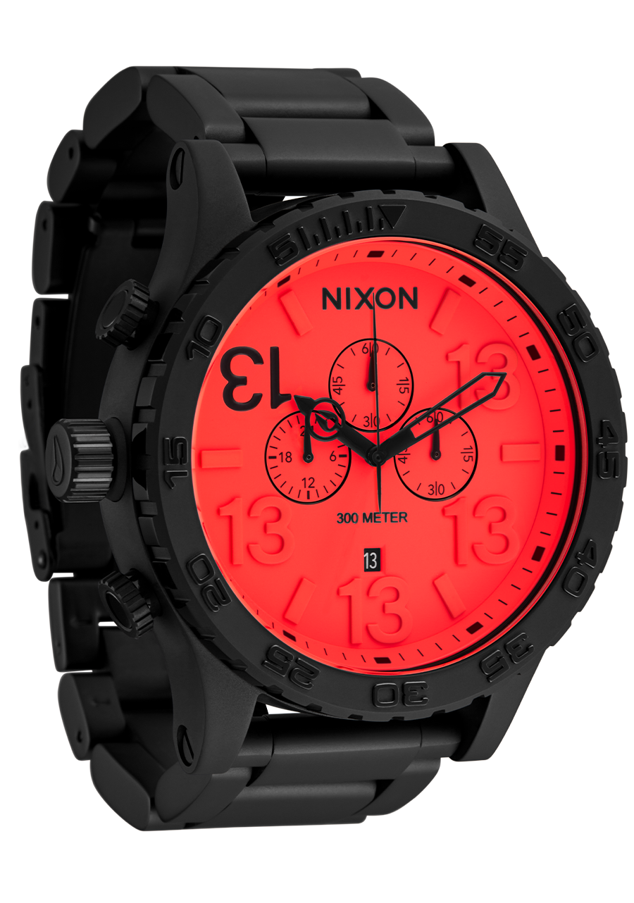 51-30 Chrono Freitag der 13. Edition – Super Black / Neon Red / EU View 2
