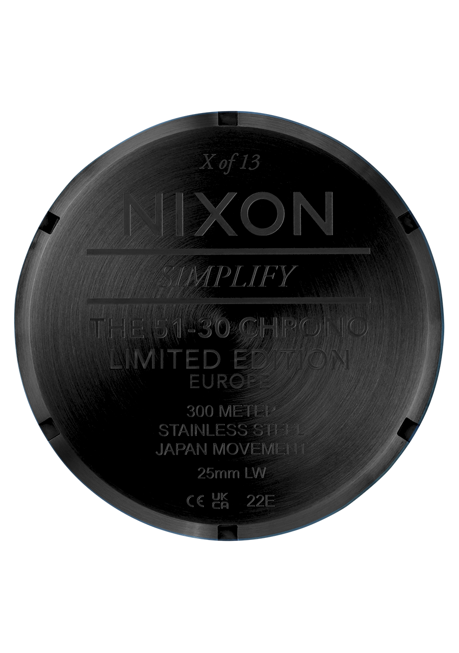 51-30 Chrono Freitag der 13. Edition – Super Black / Neon Red / EU View 5