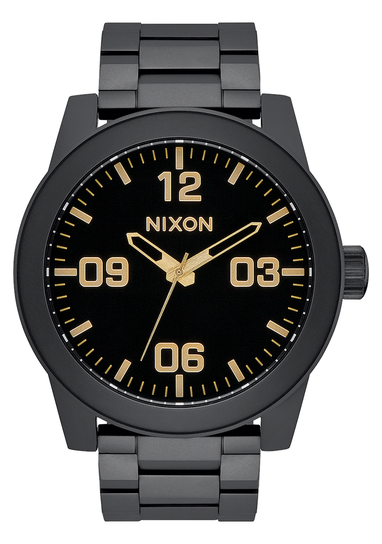 Corporal Stainless Steel - Mattschwarz / Gold