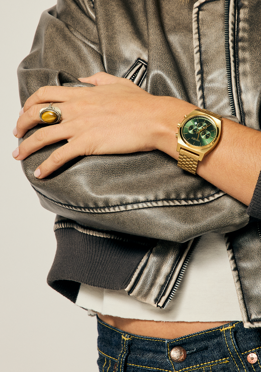 Time Teller Chrono - Gold / Grüner Sonnenstrahl View 10