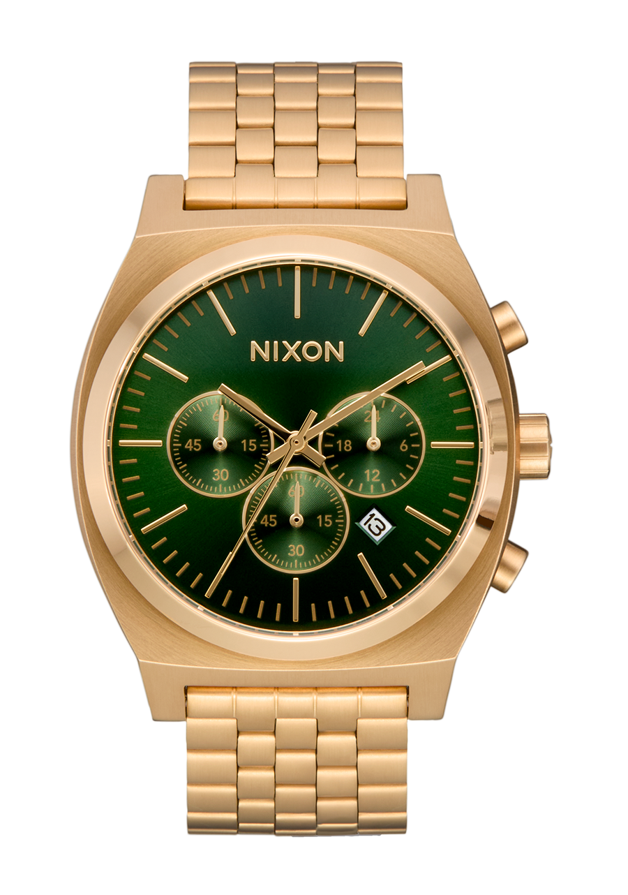Time Teller Chrono - Gold / Grüner Sonnenstrahl View 1