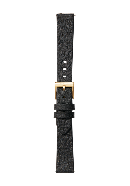 16mm Pineapple Leather Band - Schwarz View 2