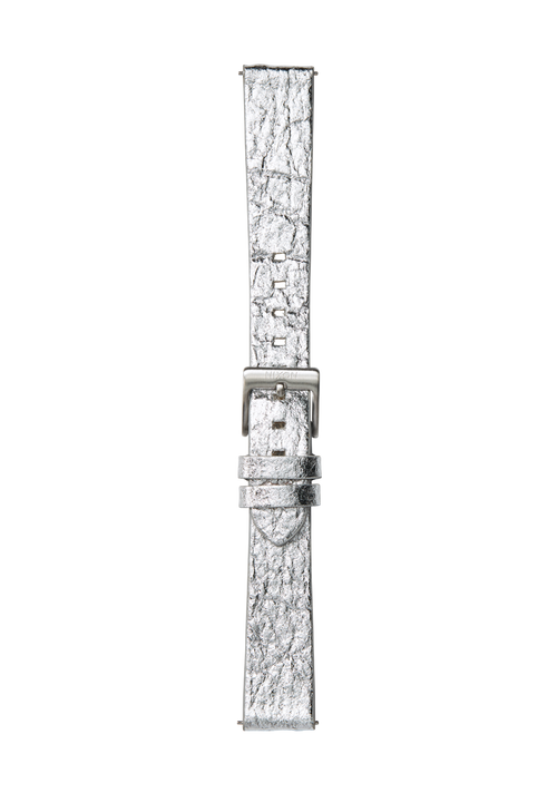 16mm Pineapple Leather Band - Silber-Folie