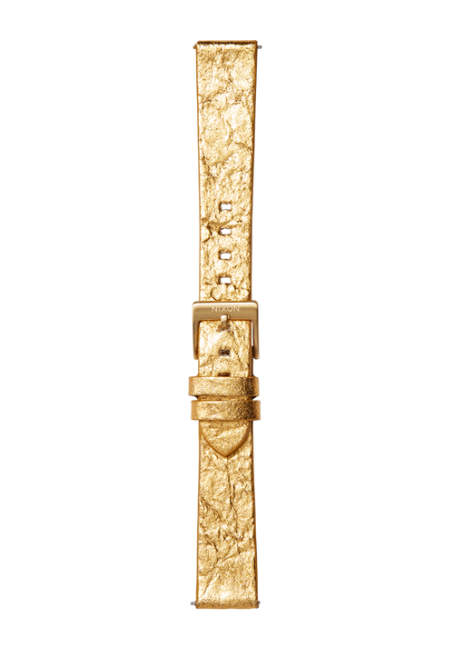 16mm Pineapple Leather Band - Gold-Folie