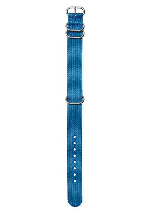 20mm Nylon #TIDE One Piece Band - Marineblau / Blau