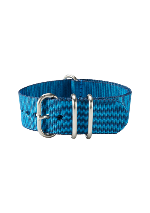 20mm Nylon #TIDE One Piece Band - Marineblau / Blau