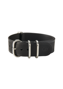 20mm FKM Rubber One Piece Band - Schwarz View 2