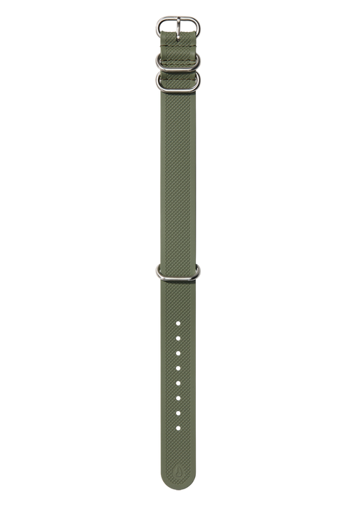 20mm FKM Rubber One Piece Band - Olive