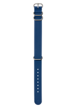 20mm FKM Rubber One Piece Band - Marineblau / Blau