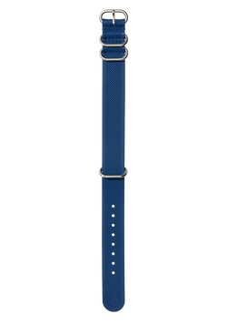 20mm FKM Rubber One Piece Band - Marineblau / Blau