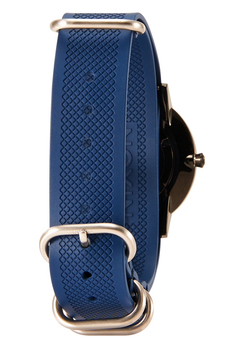 20mm FKM Rubber One Piece Band - Marineblau / Blau