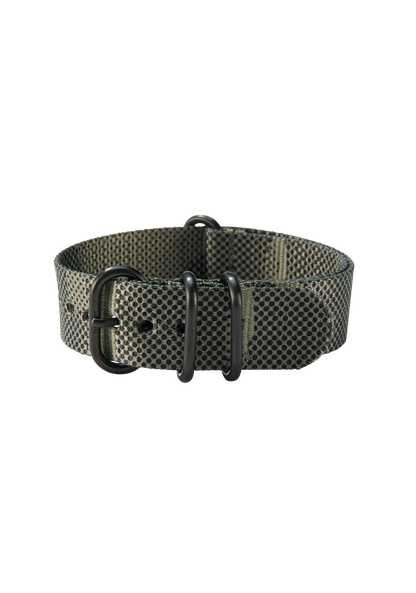 20mm Recycled One Piece Band - Olive / Tarnmuster View 2