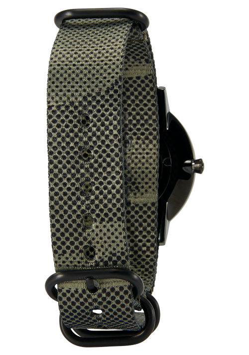 20mm Recycled One Piece Band - Olive / Tarnmuster