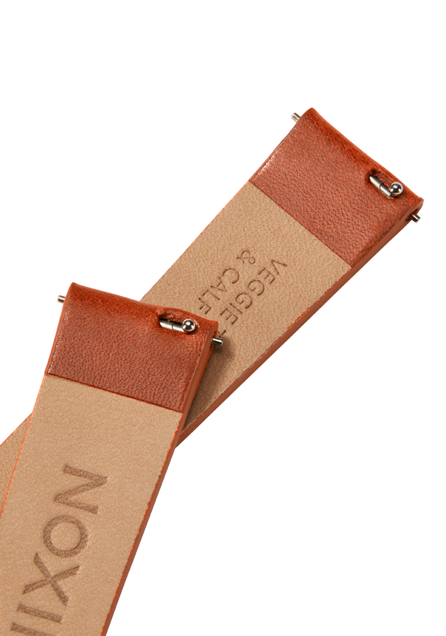 Nixon 23mm Vegetable Tanned Leather Watch Band - Saddle