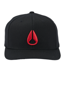Deep Down Flexfit Athletic Fit Cap - Schwarz / Rot View 3