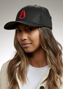 Deep Down Flexfit Athletic Fit Cap - Schwarz / Rot View 7