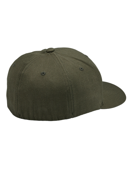 Deep Down Flexfit Athletic Fit Cap - Dunkel-Olivgrün View 2