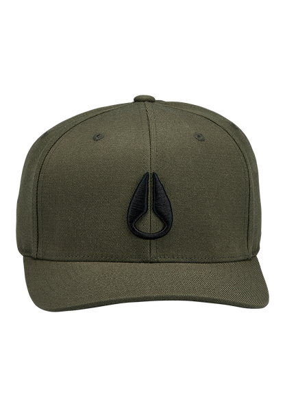 Deep Down Flexfit Athletic Fit Cap - Dunkel-Olivgrün View 3