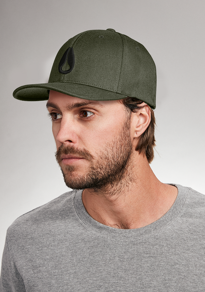 Deep Down Flexfit Athletic Fit Cap - Dunkel-Olivgrün View 5