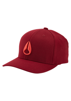 Deep Down Flexfit Athletic Fit Cap - Burgunderrot